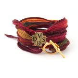 Le Bracelet en Soie avec croix DVSR Dio Vi Salvi Regina - 16