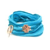 Le Bracelet en Soie avec croix DVSR Dio Vi Salvi Regina - 19