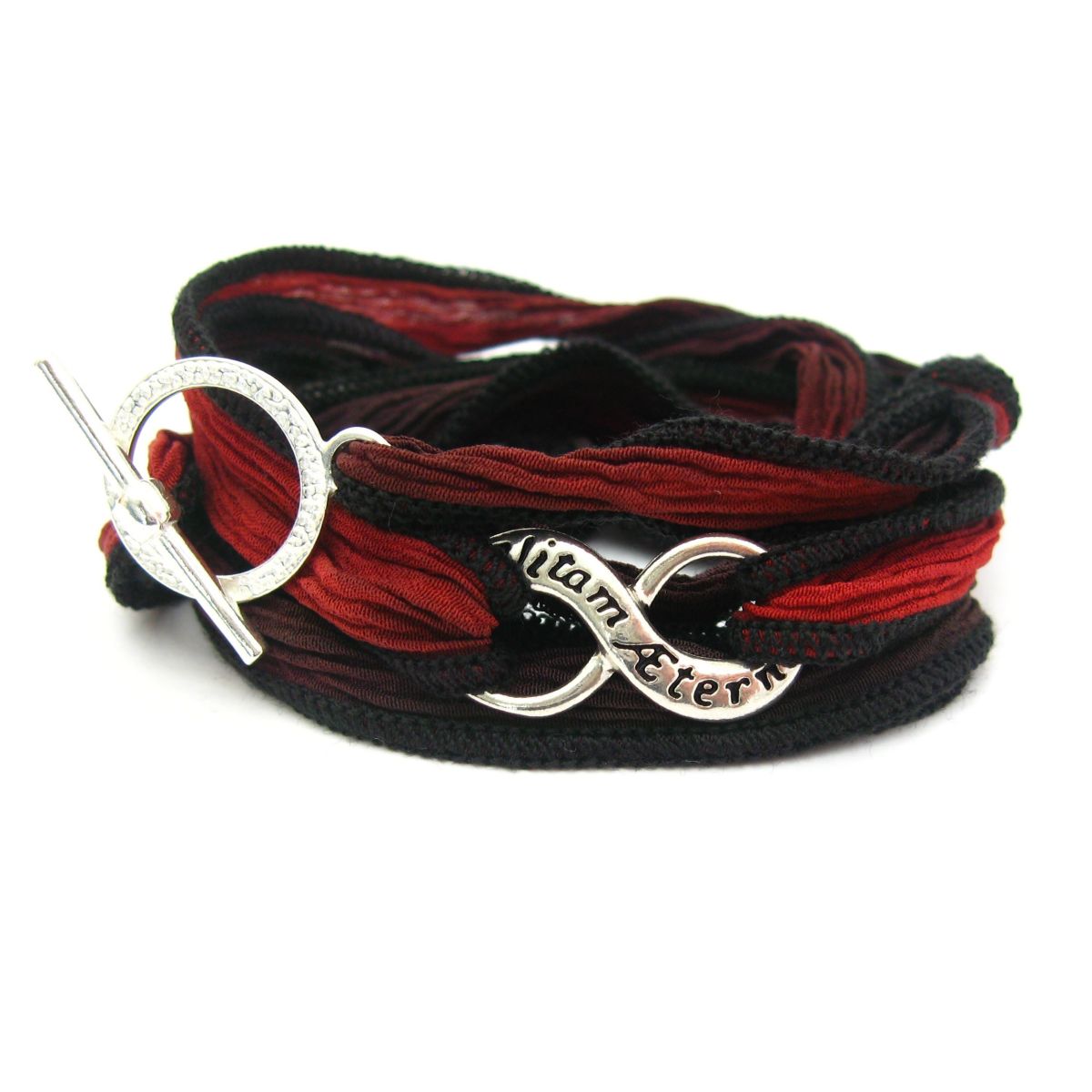 Bracelet en soie Ad Vitam Aeternam Fixings and fastenings - 2 Bracelet en soie Ad Vitam Aeternam Fixings and fastenings - 2