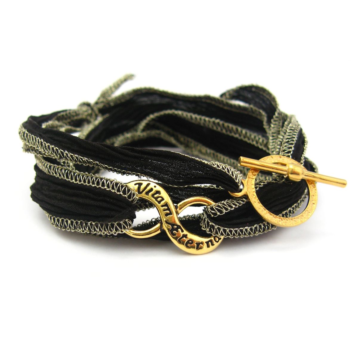 Bracelet en soie Ad Vitam Aeternam Fixings and fastenings - 6 Bracelet en soie Ad Vitam Aeternam Fixings and fastenings - 6