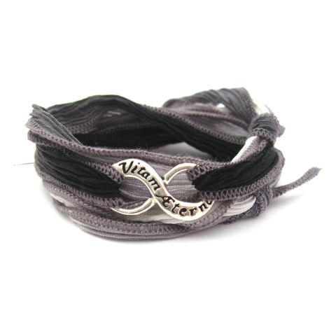 Le Bracelet en soie Ad Vitam Aeternam Les Accroches Charms - 5 2