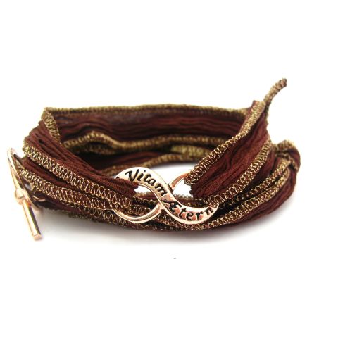 Le Bracelet en soie Ad Vitam Aeternam Les Accroches Charms - 5 2