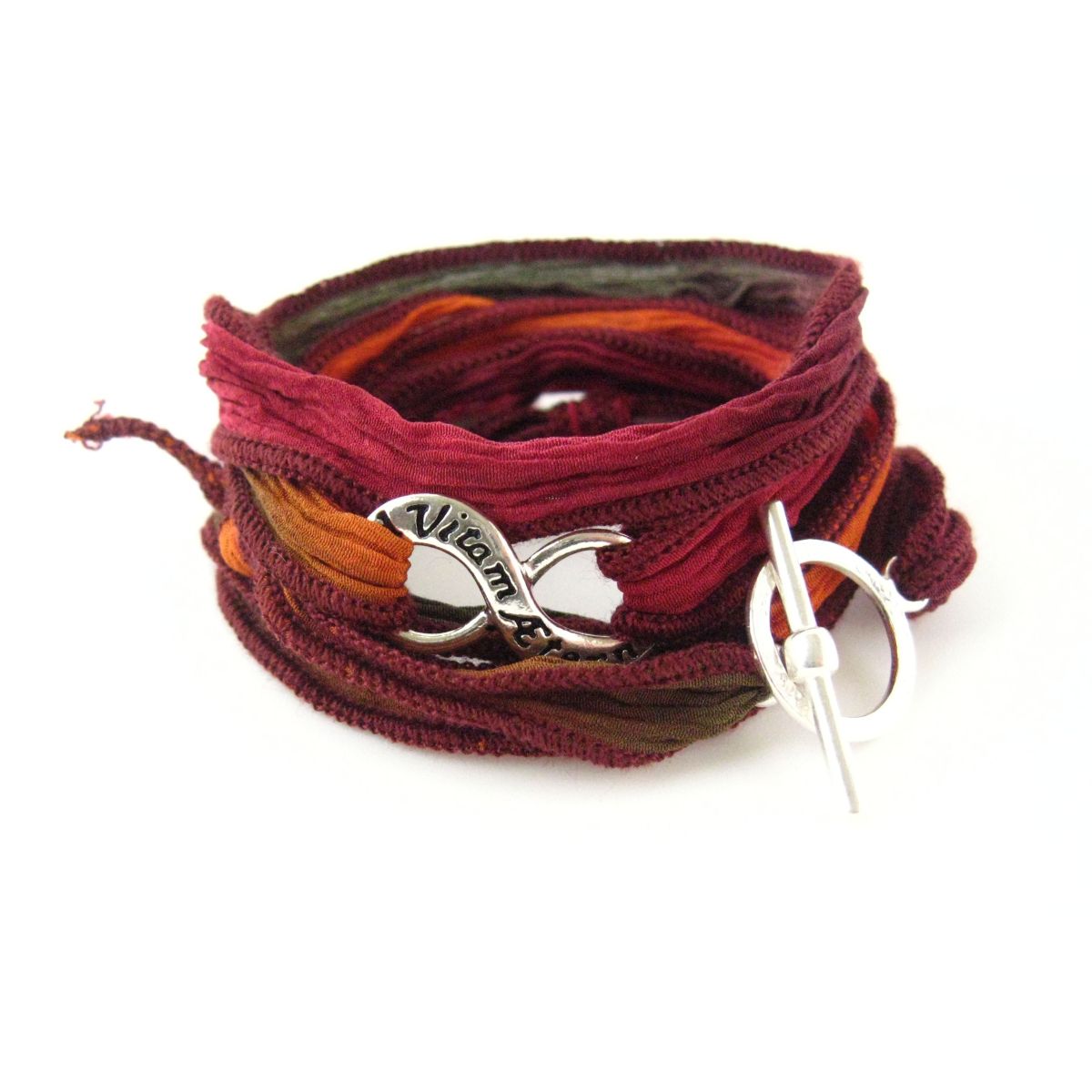 Bracelet en soie Ad Vitam Aeternam Fixings and fastenings - 20 Bracelet en soie Ad Vitam Aeternam Fixings and fastenings - 20