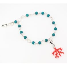 Le Bracelet Boules en Turquoise