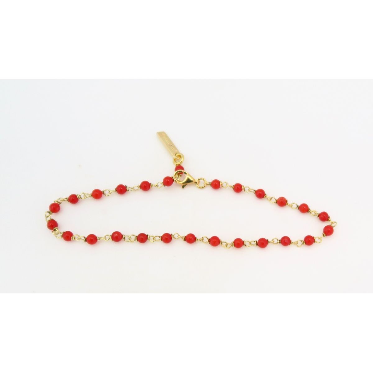 Le Bracelet Fines Boules de Corail Corail - 2 Le Bracelet Fines Boules de Corail Corail - 2