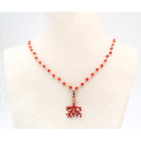 Le Ras de Cou fines boules de Corail Fixings and fastenings - 3