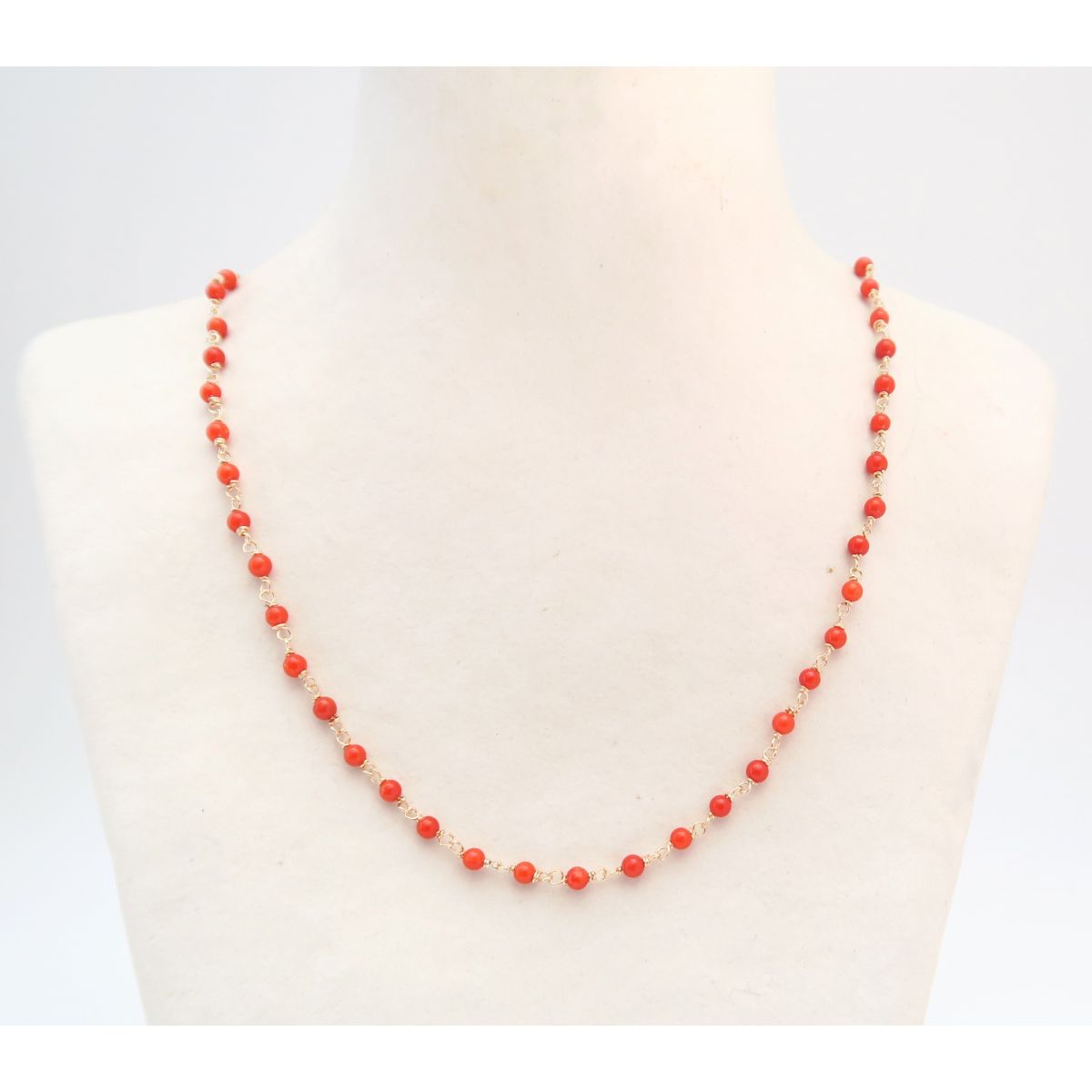 Le Ras de Cou fines boules de Corail Fixings and fastenings - 4